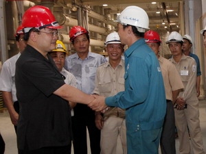 Phó Thủ tướng Hoàng Trung Hải kiểm tra tiến độ công trường Thuỷ điện Sơn La